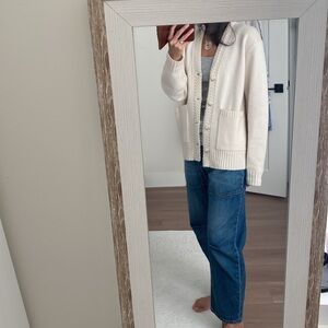 Guest in Residence cream oversized cardigan